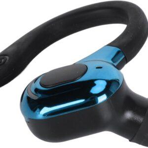 Bluetooth earpiece with blue and black design