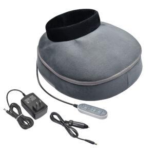 Gray electric heated foot warmer with remote control