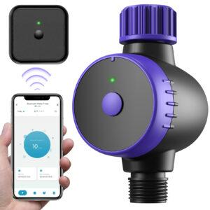 Smartphone controlling Bluetooth garden water timer