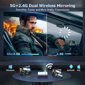 Advertisement for 5G and 2.4G dual wireless mirroring technology