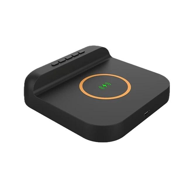 Black wireless charger with phone stand