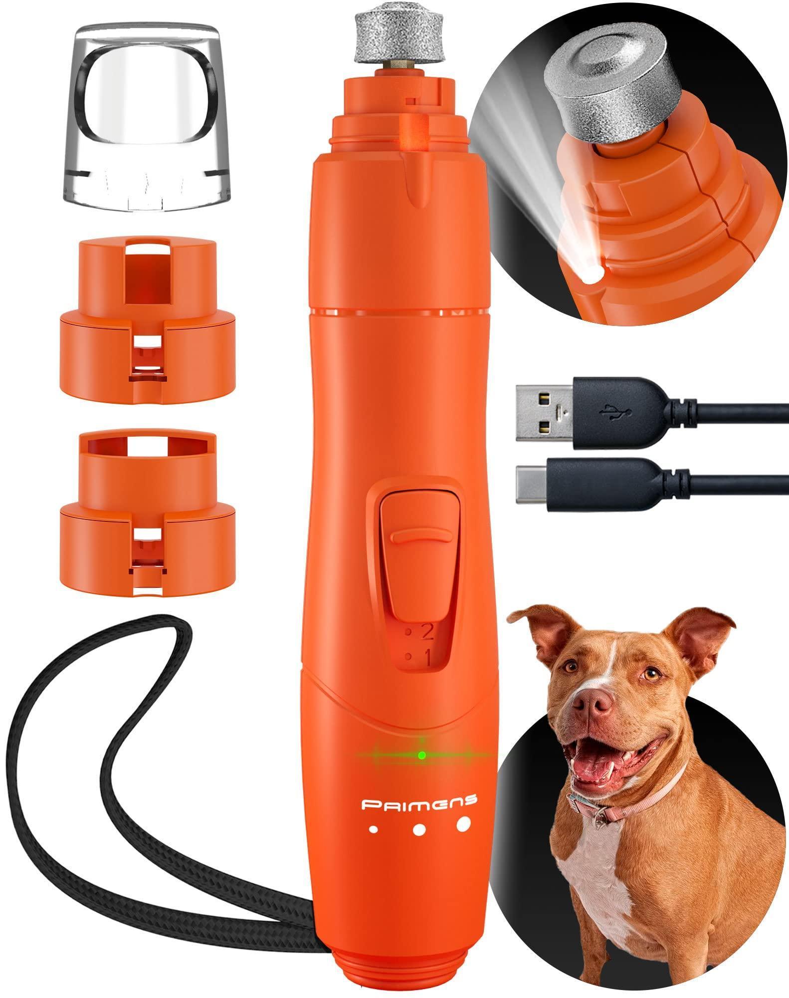 Electric dog nail grinder with USB charger.