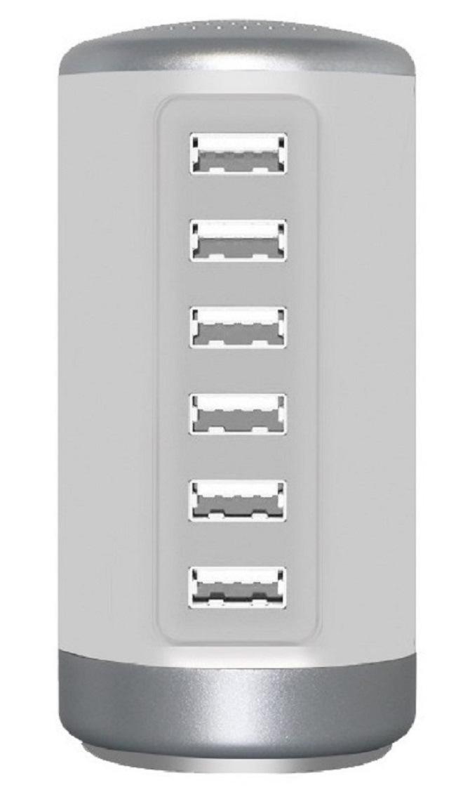 USB hub with six ports.