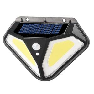 Wall-mounted solar-powered LED light