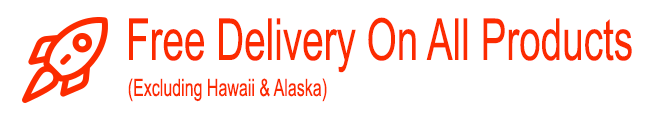 Free delivery on all products excluding Hawaii, Alaska
