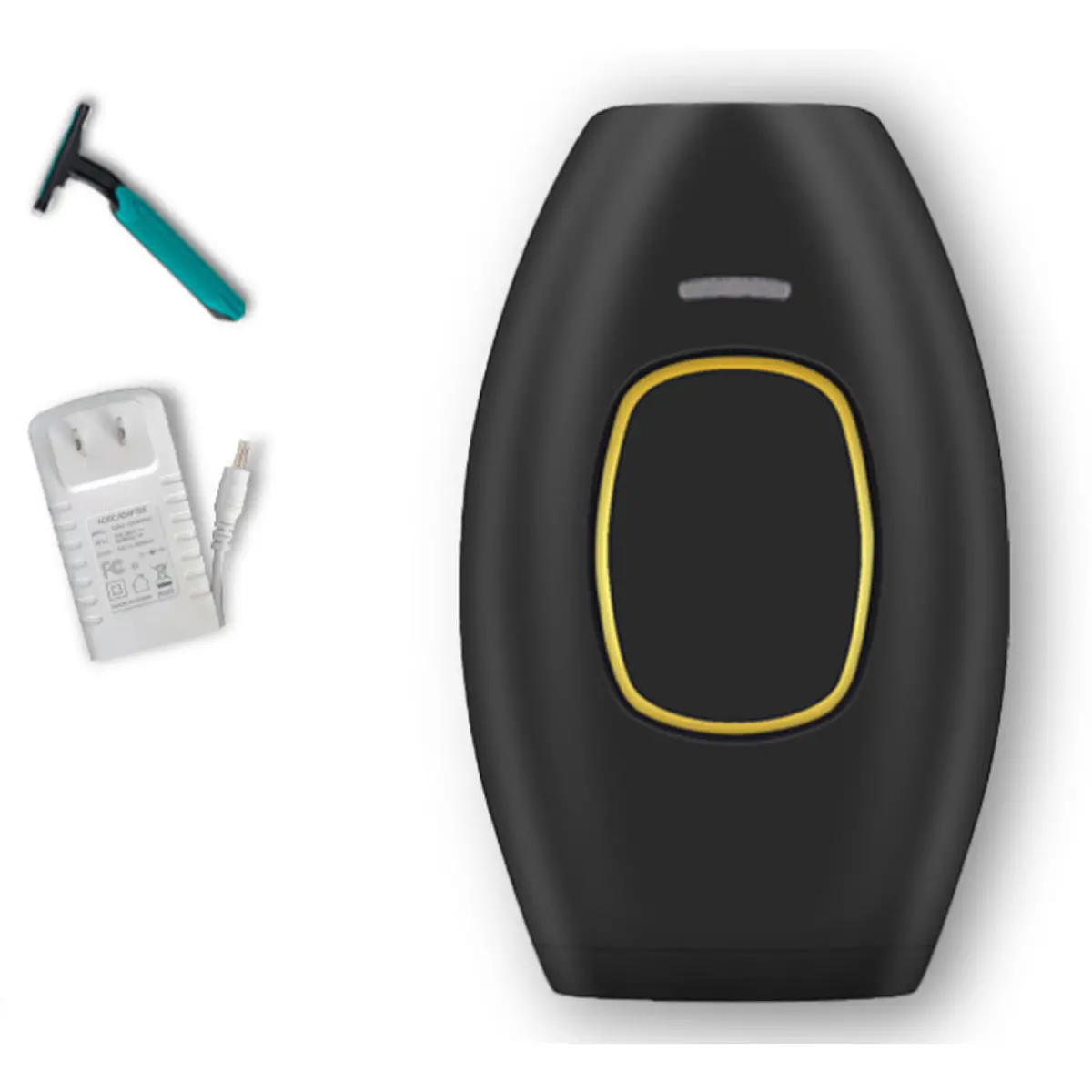 Hair removal device with razor and charger