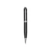 Black ballpoint pen with silver trim