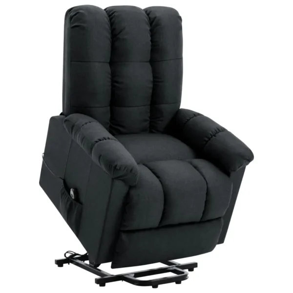 vidaXL Power Lift Recliner Chair - Ergonomic & Adjustable in Dark Gray Fabric