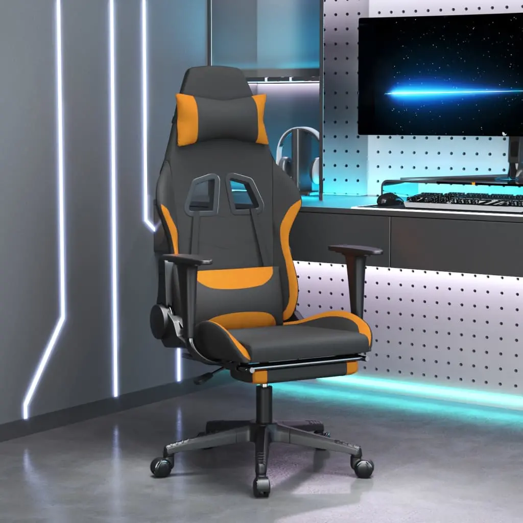 Ergonomic gaming chair in modern setup.