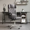 Modern ergonomic office chair in home office.