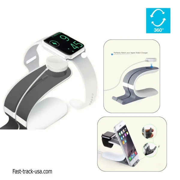 Watch Tablet and Phone Desk Stand Holder - Convenient Charging and Display Solution