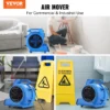 Commercial air mover for drying and cleaning.