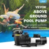 Vevor above ground pool pump, 1.5HP