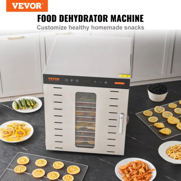 Vevor food dehydrator machine on kitchen counter