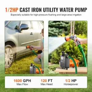 1/2HP cast iron utility water pump for irrigation