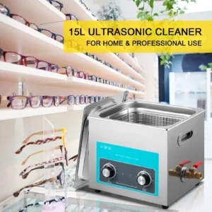 15L ultrasonic cleaner for eyeglasses.