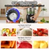 9-cup food processor, adjustable speeds for soft and hard food