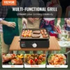 Multi-functional grill for boiling, barbecuing, stir-frying.