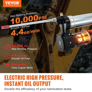 VEVOR high-pressure oil pump, 10000 PSI, 4.4 oz/min.