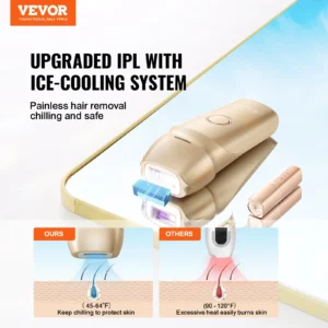 Upgraded IPL device with ice-cooling system