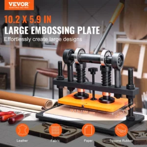 VEVOR large embossing plate for crafting designs.