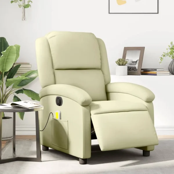 Beige recliner chair in living room