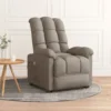 Comfortable gray recliner chair in living room