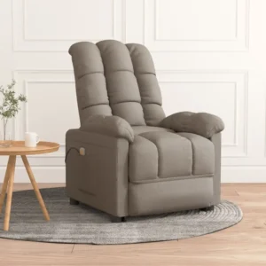 Comfortable gray recliner chair in living room