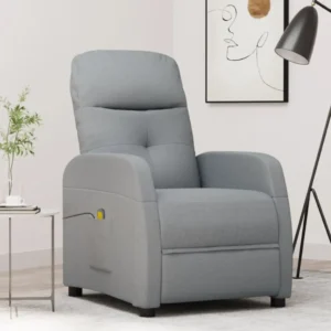 Gray recliner chair with modern decor