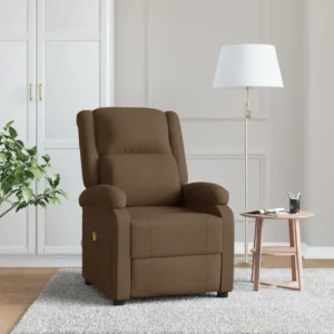 Brown recliner chair in cozy living room