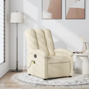 Comfortable beige recliner in modern living room