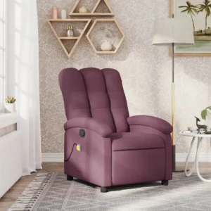 Purple recliner chair in living room