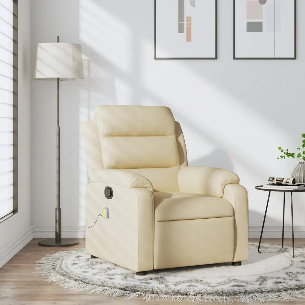 Beige recliner chair in bright modern living room