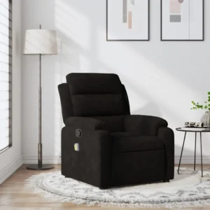 Black recliner chair in modern living room