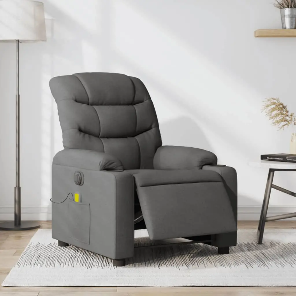 Gray recliner chair in modern living room