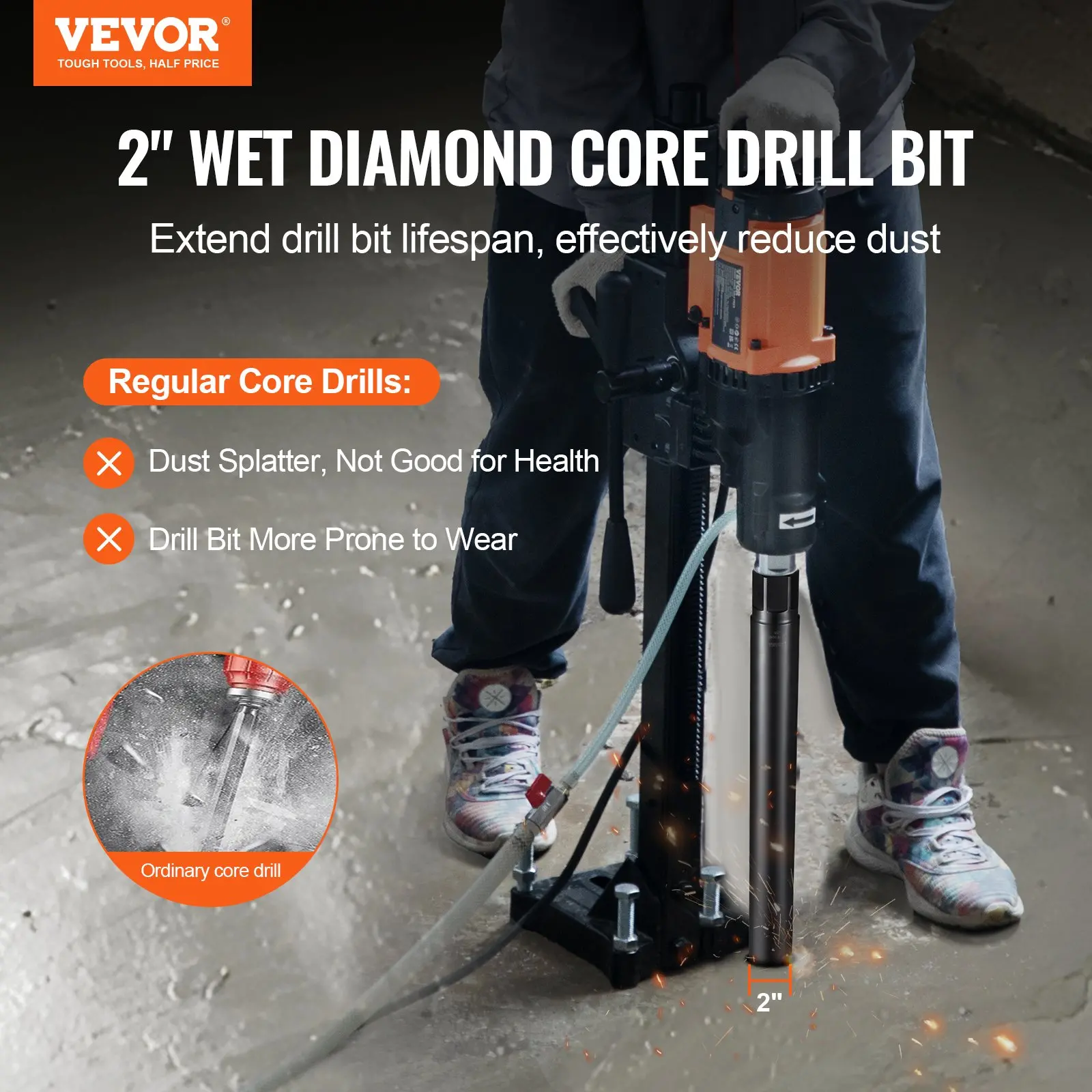 2-inch wet diamond core drill bit advertisement