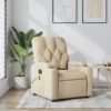 Beige recliner chair in cozy modern living room.