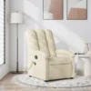 Modern beige recliner in cozy living room.