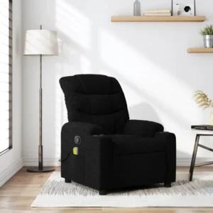 Black recliner in modern living room