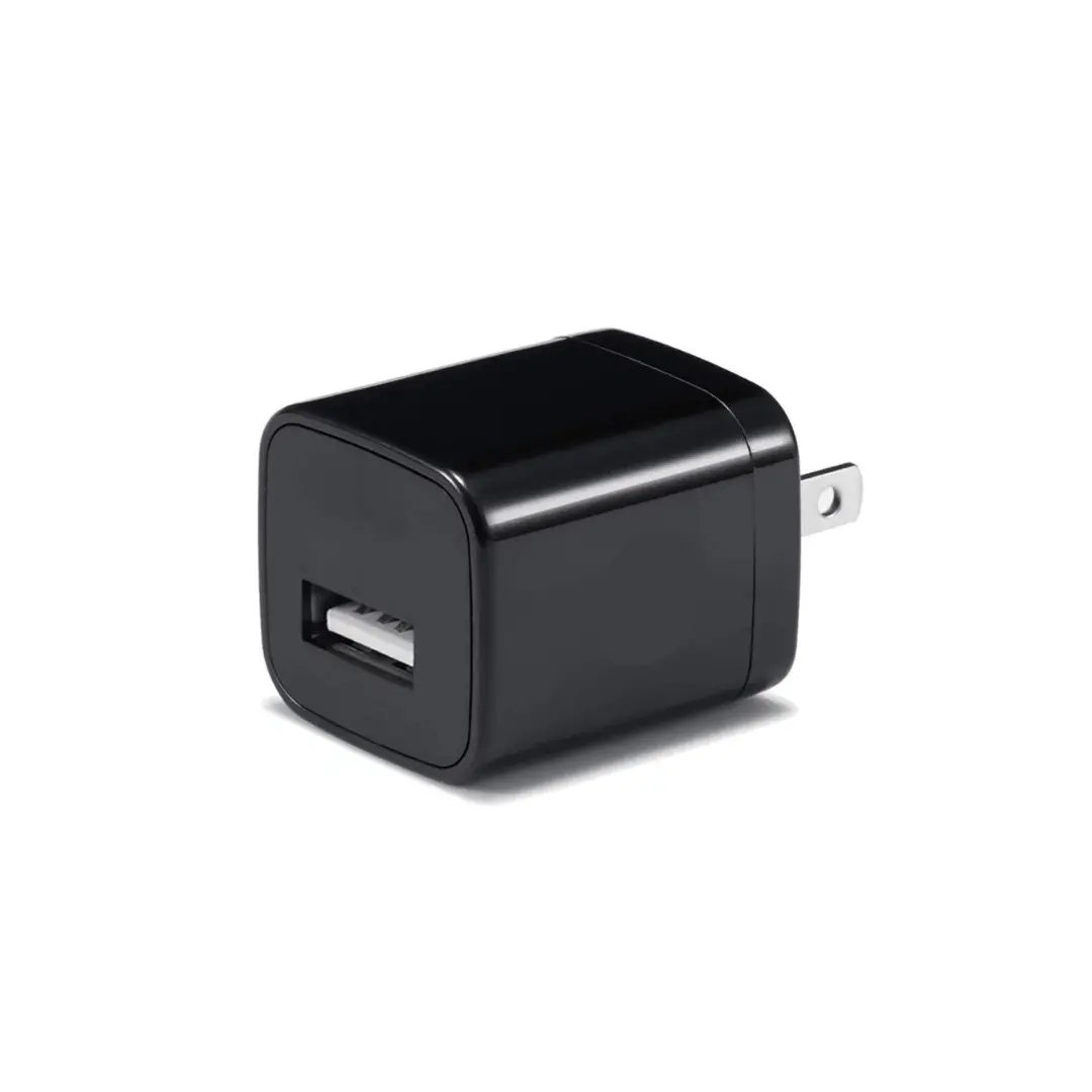 Black USB wall charger