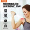 Red light therapy device for muscle pain relief.