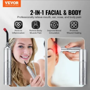 2-in-1 facial and body pain relief device.