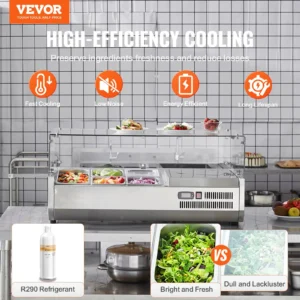 High-efficiency cooling refrigerator preserving food freshness