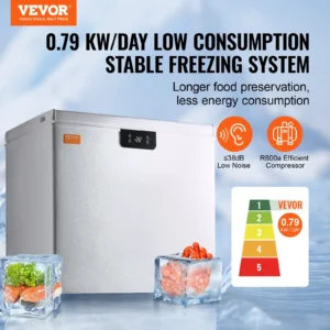 Energy-efficient freezer for stable freezing and food preservation