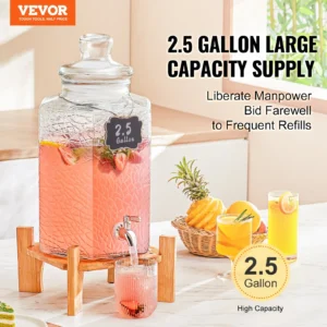 2.5 gallon beverage dispenser large capacity supply