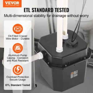 ETL tested pump for durability and stability