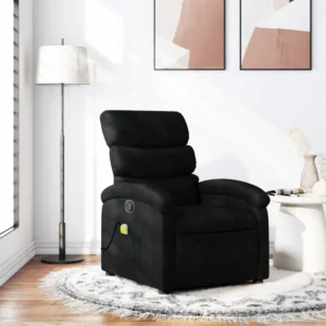 Black recliner in modern living room