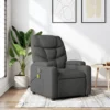 Gray recliner in modern living room.