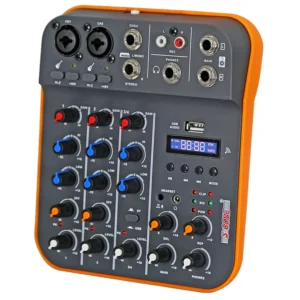 Audio mixer with multiple controls and ports