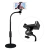 Adjustable phone stand with flexible gooseneck holder